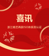 喜讯 | 浙江南宫电子游戏再获ISO系统双认证